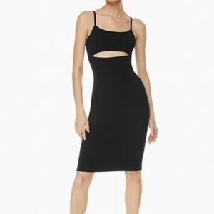 Babaton sculpt body con front cut out dress